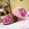 National trend beret women's summer embroidered flower sunshade breathable trendy hat, Chinese style square dance hat manufacturer wholesale details Picture